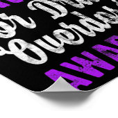 Poster Amour Conscience de la surdose de drogue Je porte (Coin)