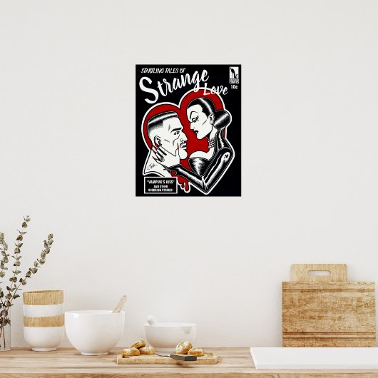 Poster Amour/Couverture étrange (Cuisine)