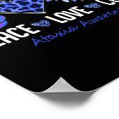 Poster Amour Cure Ataxia Mois de sensibilisation Sunflowe (Coin)