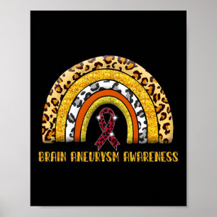 Poster Amour Cure Femmes Cerveau Aneurie Sensibilisation