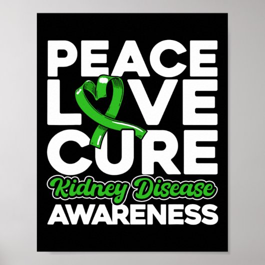 Poster Amour Cure Maladie rénale Sensibilisation 1 (Devant)