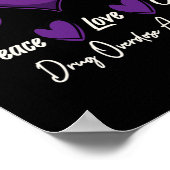 Poster Amour Cure Purple Conscience de l'overdose (Coin)