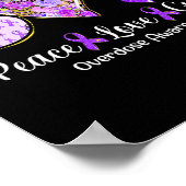 Poster Amour Cure Purple Ribbon Overdose Cadeaux de sensi (Coin)