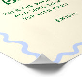 Poster Amour dans Bloom Blue Green Mimosa Bar (Coin)