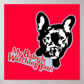 Poster Amour de Bouledogue Français (Devant)