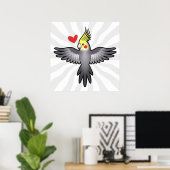 Poster Amour de calopsitte (Bureau à domicile)