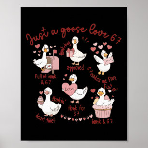 Poster Amour de canard 67 Amant de la Saint-Valentin d'oi