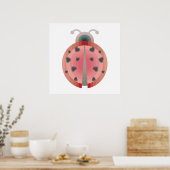 Poster amour de coccinelle (Cuisine)