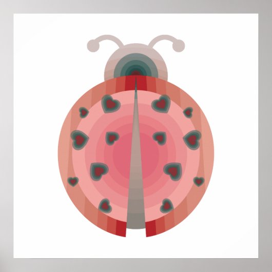 Poster amour de coccinelle (Devant)