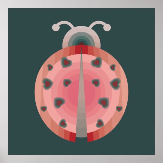 Poster amour de coccinelle (Devant)