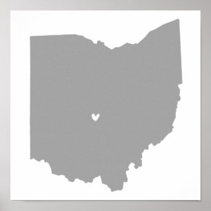 Poster Amour de Columbus, Ohio