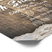 Poster Amour de corde rustique de campagne Snap Mariage H (Coin)