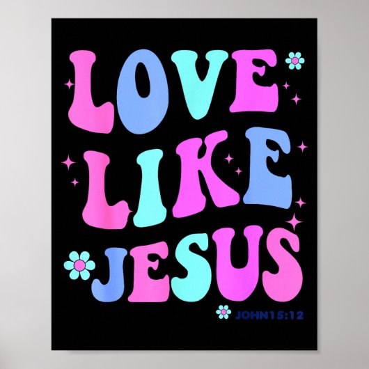 Poster Amour de fille comme Jésus Mignonnes adolescentes (Devant)