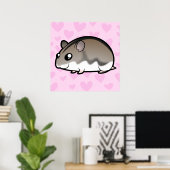 Poster Amour de hamster nain (Bureau à domicile)
