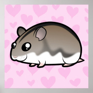 Poster Amour de hamster nain