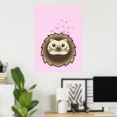 Poster Amour de Hérisson Nain (Bureau à domicile)