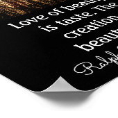 Poster Amour De La Beauté - Citation Emerson — Imprimer L (Coin)