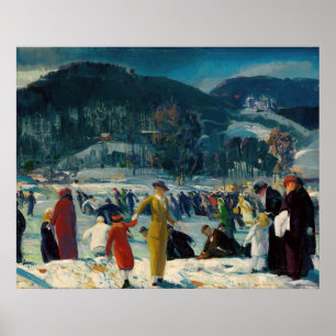 Poster Amour de l'hiver par George Bellows (1914)