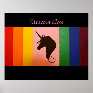 Poster Amour de licorne