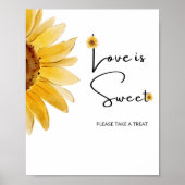 Poster Amour de Tournesol est doux prenez une friandise A (Devant)