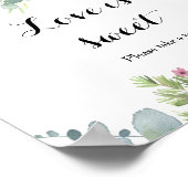 Poster Amour de verdure de eucalyptus tropical est doux (Coin)