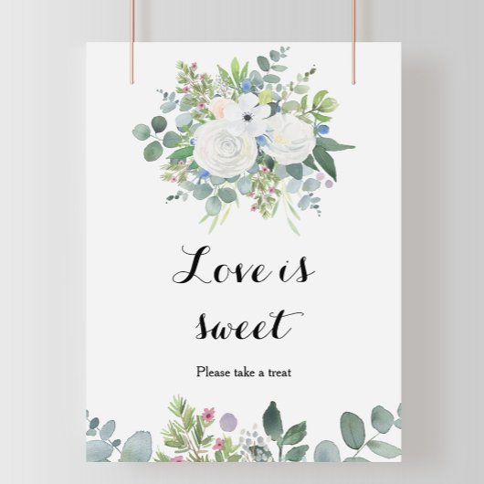 Poster Amour de verdure de eucalyptus tropical est doux