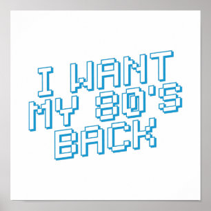 Poster Amour des années 80