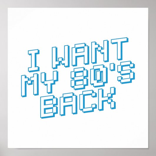 Poster Amour des années 80 (Devant)