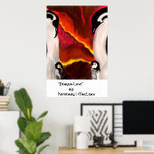 Poster Amour des pingouins (Bureau à domicile)