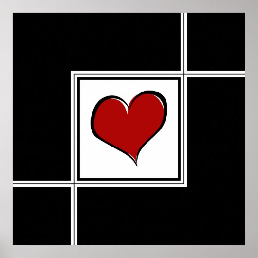 Poster Amour design (Devant)