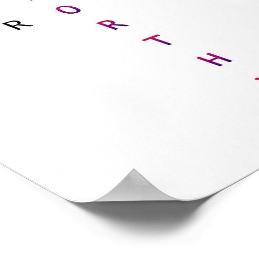 Poster Amour digne (Coin)