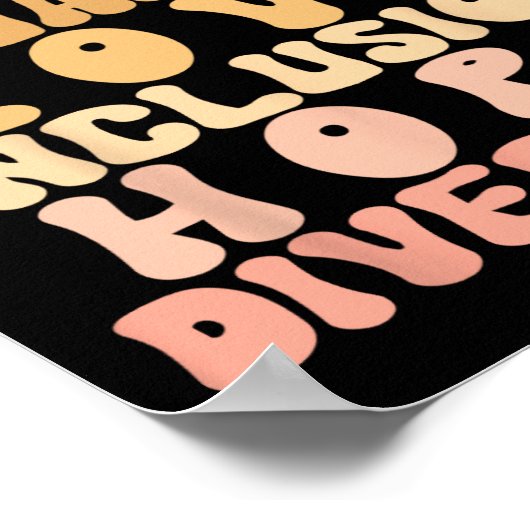 Poster Amour Diversité Inclusion Égalité Noir Histoire Mo (Coin)