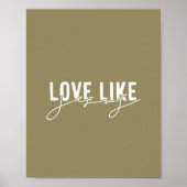 Poster Amour d'olive comme Jésus chrétien  (Devant)