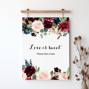 Poster Amour doux d'automne rustique étincelant de Bourgo