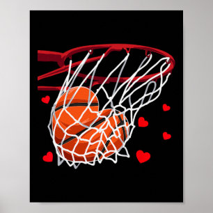 Poster Amour Drôle Squelette Forme de Coeur Joyeuse Saint