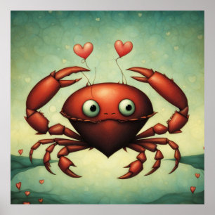 Poster Amour du crabe