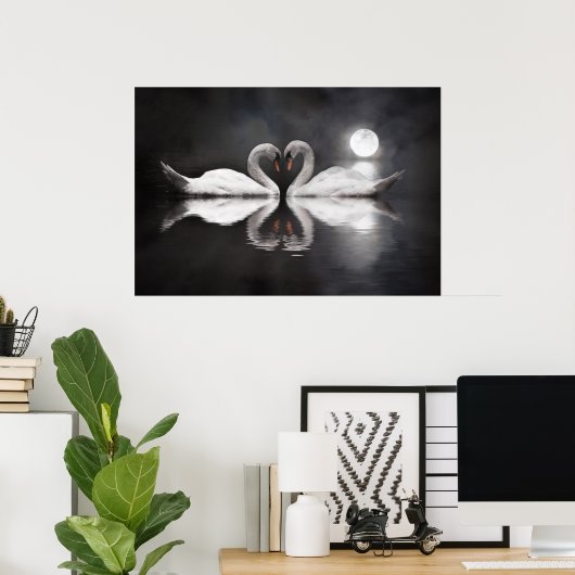 Poster Amour du lac de Swan (Bureau à domicile)
