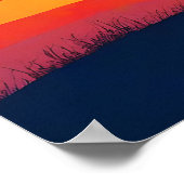 Poster Amour du paysage de la montagne Retro (Coin)