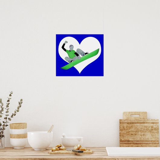 Poster amour du snowcore (Cuisine)