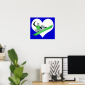 Poster amour du snowcore (Bureau à domicile)