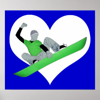 Poster amour du snowcore