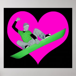 Poster amour du snowcore
