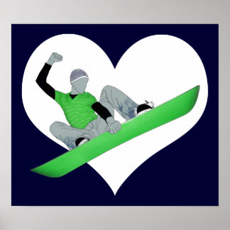 Poster amour du snowcore
