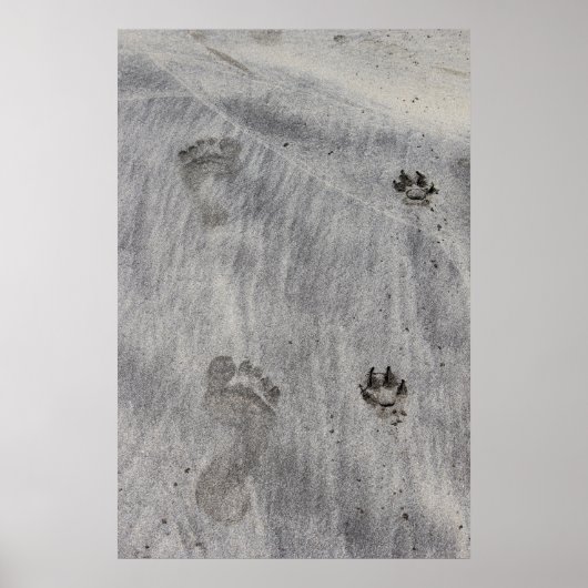 Poster Amour écrit sur le sable (Devant)