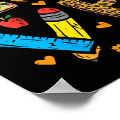 Poster Amour Enseignant Citrouille Leopard Automne Automn (Coin)