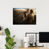 Poster Amour et guerre (Bureau à domicile)