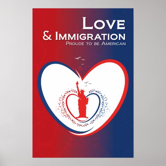 Poster Amour et Immigration - USA (Devant)