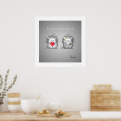 Poster Amour et lumière par Sandra Boynton (Cuisine)