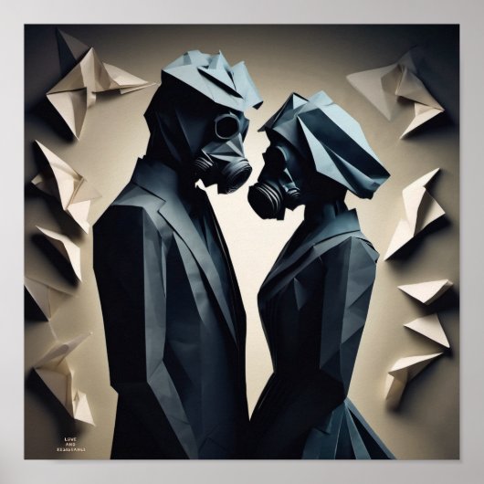 Poster AMOUR ET RÉSISTANCE Origami (Devant)