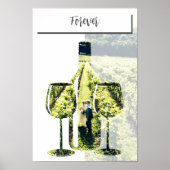 Poster Amour Éternel dans le Vignoble, Photo Personnalisé (Devant)